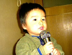力、熱唱♪