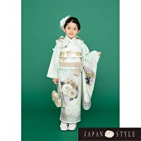 着物レンタル｜七五三｜最新作JAPAN STYLE|淡い水色・アースカラー・モダン｜No.786