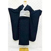 着物レンタル｜成人式振袖｜最新作・新品｜レース振袖黒地・レース袋帯｜No.800-97